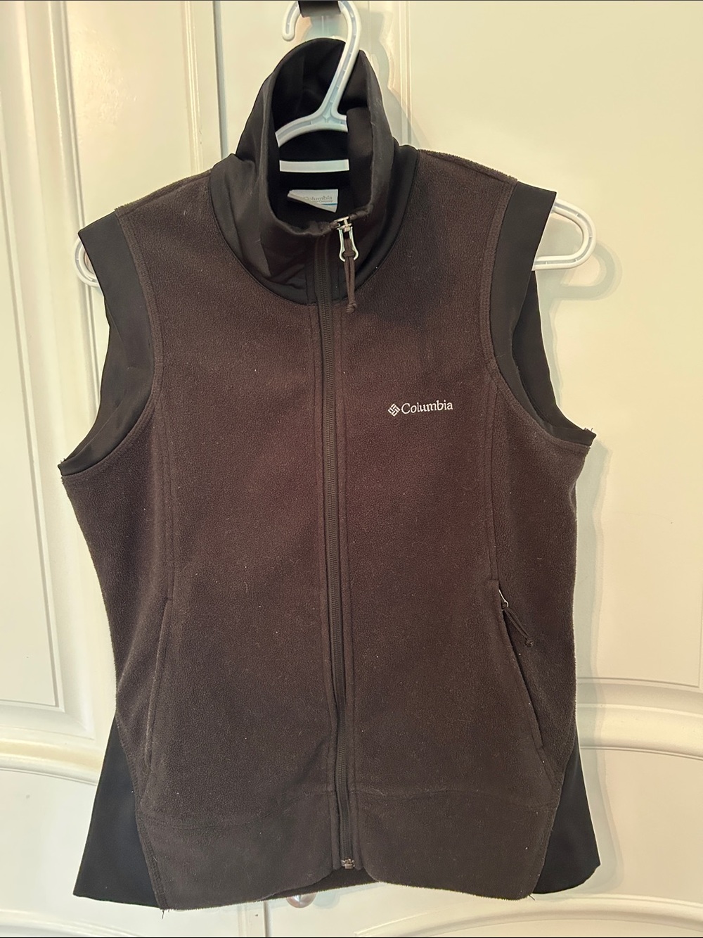 Columbia Mix It Around Fleece Vest - Women's Black fleece with Stretch Sodes